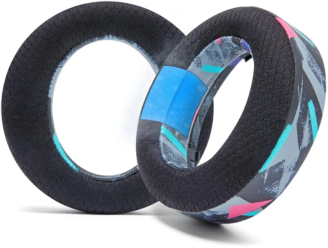 Main image of Freeze Pulse 3D - Cooling Gel Earpads for Sony PS5 Pulse 3D Made by Wicked Cushions Thicker Cushion & Wider Opening 90's Black