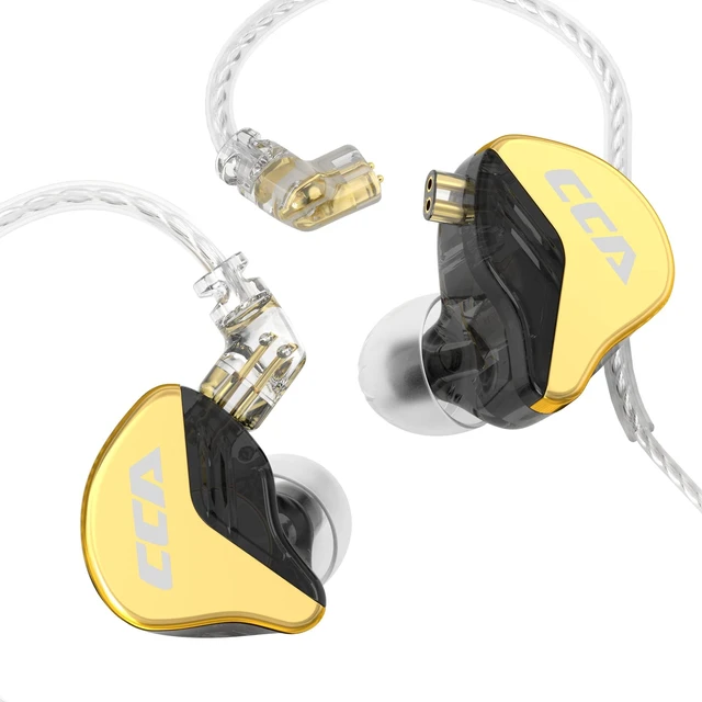 Main image of CRA+ in Ear Monitor Earphone, Patented Ultra-Thin Diaphragm Dynamic Driver IEM, Clear Sound & Deep Bass, Wired Earbuds with Tangle-Free Removable Cord