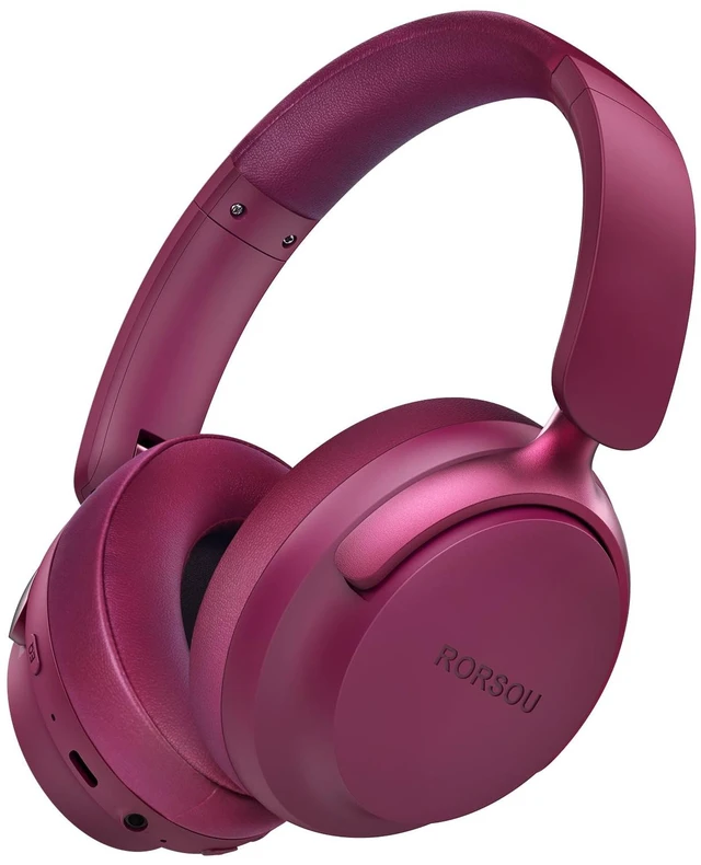 Main image of B8 Bluetooth Headphones Over Ear, 6 EQ Music Modes and 50H Playtime Deep Bass Wireless Headphones with Mic, Lightweight Folding HiFi Stereo Headset for iPad/Travel/Tablet/PC/Home Red