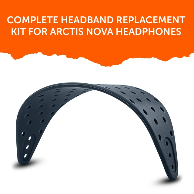 Alt view image 6 of 7 - Mod Kit V2 Nova Pro Wireless, Pro Omni & Elite - Gel Earpads & Headband Made by Wicked Cushions Side Plates also included. Fits Arctis Nova Pro Wireless, Elite & Pro Omni Midnight Blue