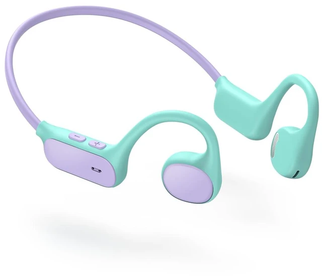 Main image of OWS01 Kids Bluetooth Headphones, Air Conduction Open Ear Headphones SafeSound Tech, Clear Audio Bluetooth 5.4, 360° Bending Ultra-Light Kids Wireless Headphones for Travel/School/Sports/Outdoor