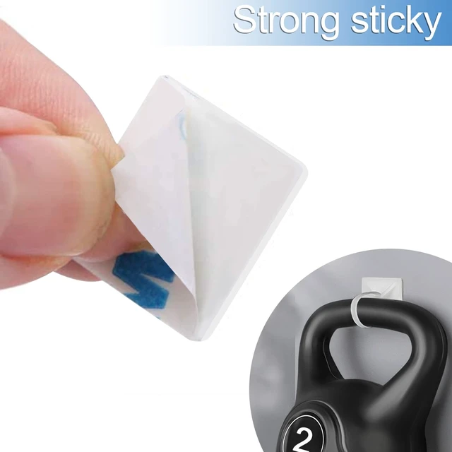 Alt view image 3 of 7 - Zip Tie Mounts - 1000 PCS Cable Self Adhesive Mounts Set for Wire Management with Stick Pads Anchors Clips Squares Holders (White)