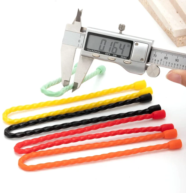 Alt view image 3 of 7 - 10 PCS 12-Inch Silicone Cable Ties - Reusable Rubber Twist Ties Bendable Cable Ties for Bundling and Holding, All Purpose Cord Tie for Indoor and Outdoor (5 Colors)