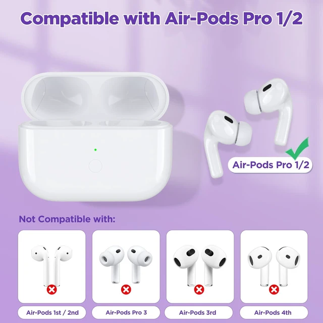 Alt view image 3 of 7 - Wireless Charging Case Replacement for AirPods Pro 1st & 2nd Gen, USB-C Port with Pairing & Sync Button, Replacement Airpods Pro 2 Charging case Support Wireless Airpods pro 2 Charging case