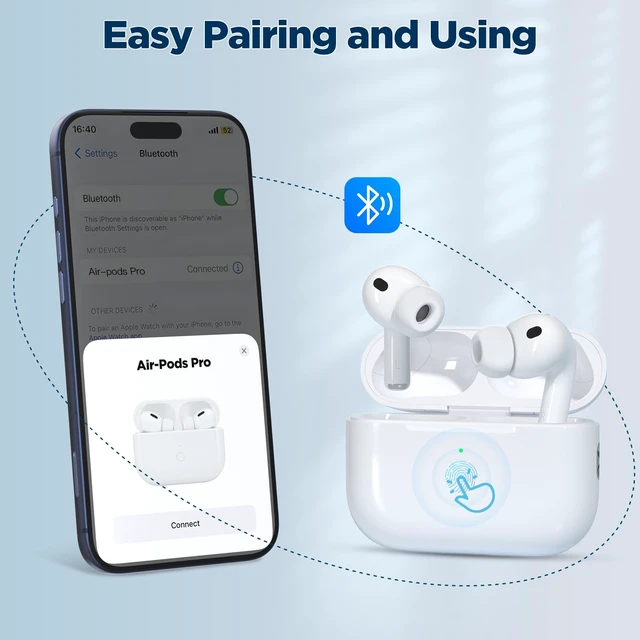 Alt view image 5 of 7 - Wireless Charging Case Replacement for AirPods Pro 3 (2025 Release), USB-C Port with Pairing & Sync Button, Replacement Airpods Pro 3 Charging case Support Wireless Airpods pro 3 Charger case