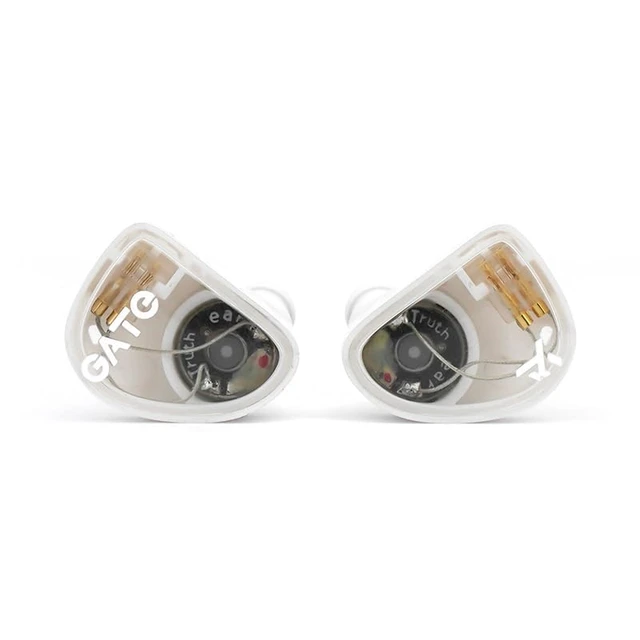 Alt view image 3 of 7 - GATE Dynamic Driver in-Ear Headphone 3.5mm Interchangeable Headphone Cable Headphone (White, with mic)