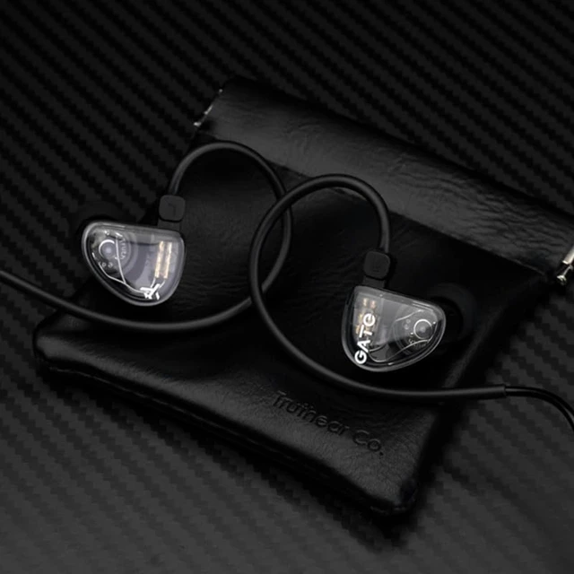 Alt view image 2 of 7 - GATE Dynamic Driver in-Ear Headphone 3.5mm Interchangeable Headphone Cable Headphone (Black, with mic)