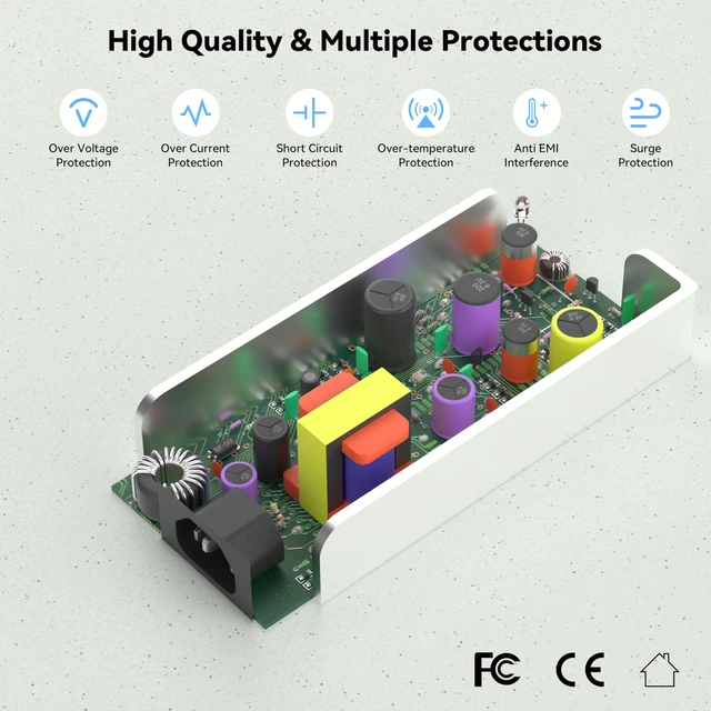 Alt view image 2 of 7 - 24V DC Power Supply Adapter 24Volt 5A 120W AC to DC Converter Transformer 100-240V AC Input with 5.5 x 2.1mm US Plug for LED Strip, CCTV Camera