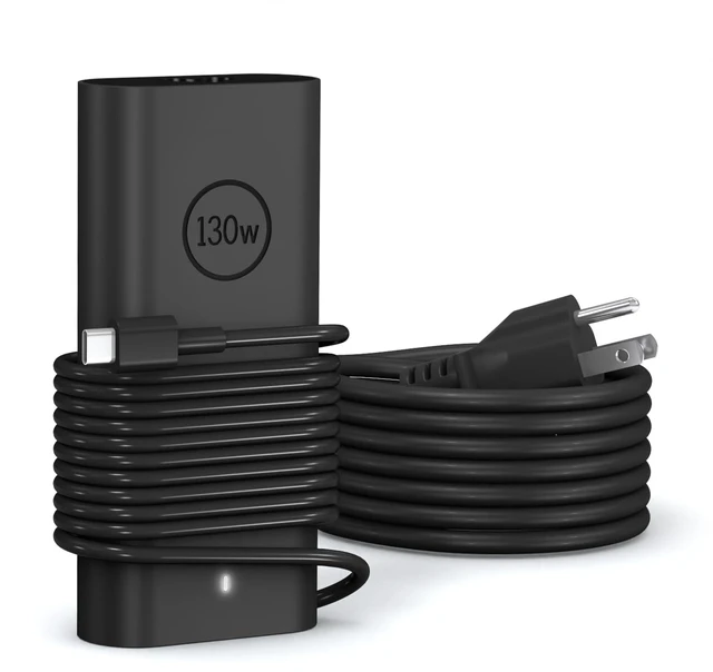 Main image of 130W USB C Laptop Charger Compatible with Dell XPS 15 17 9575,Precision Charger 5750 5570 5530 5550 3560 3551 3550,Latitude Laptop Charger 5420 5510 7210 7310 7410 9410 9510 - Power Cord