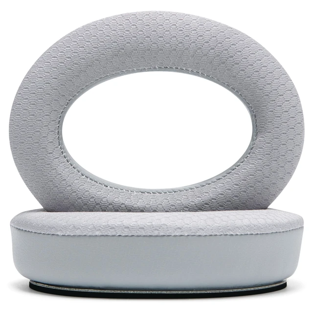 Alt view image 6 of 7 - Freeze QC35 - Cooling Gel Ear Pads for Bose QuietComfort 35 & 35ii Made by Wicked Cushions Breathable Sports Fabric, Extra Thick & Cooler for Longer Silver