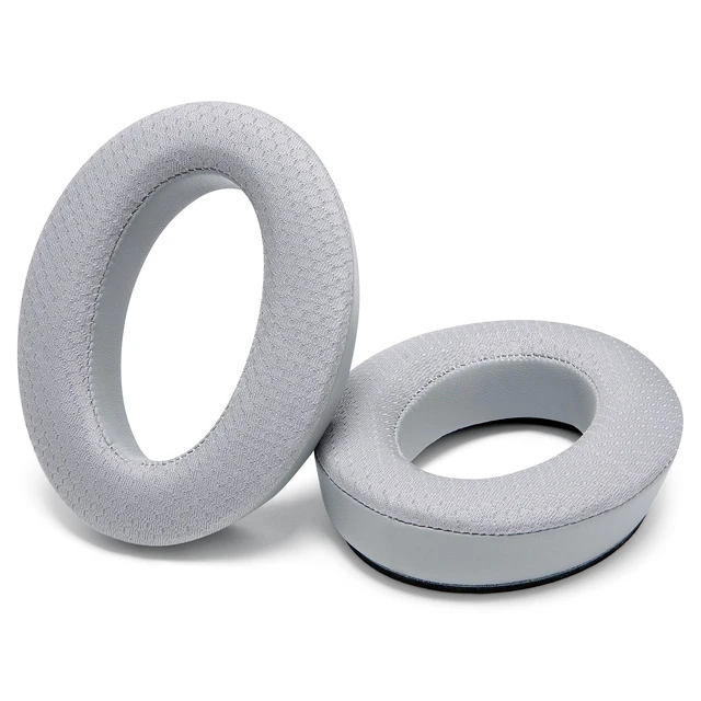 Alt view image 7 of 7 - Freeze QC35 - Cooling Gel Ear Pads for Bose QuietComfort 35 & 35ii Made by Wicked Cushions Breathable Sports Fabric, Extra Thick & Cooler for Longer Silver