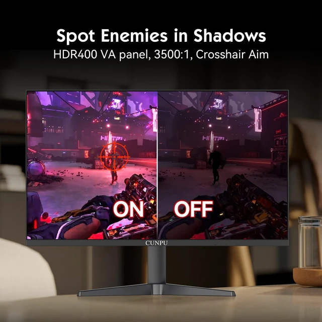 Alt view image 5 of 7 - 24.5 Inch 1080P 300Hz Premium Gaming Monitor for FPS Gamers, AMD FreeSync & NVIDIA G-SYNC Compatible, 1ms MPRT VA Panel, HDR400, 100% sRGB, VESA 100x100mm