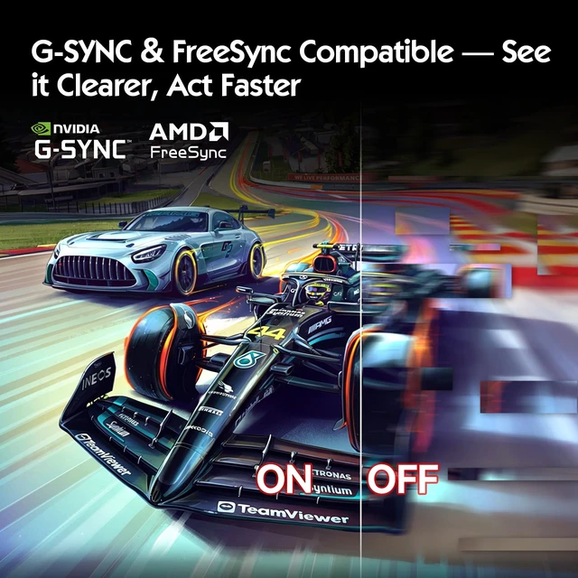 Alt view image 4 of 7 - 24.5 Inch 1080P 300Hz Premium Gaming Monitor for FPS Gamers, AMD FreeSync & NVIDIA G-SYNC Compatible, 1ms MPRT VA Panel, HDR400, 100% sRGB, VESA 100x100mm