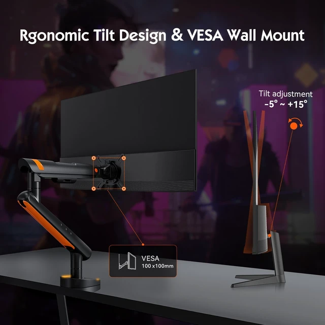 Alt view image 7 of 7 - 24.5 Inch 1080P 300Hz Premium Gaming Monitor for FPS Gamers, AMD FreeSync & NVIDIA G-SYNC Compatible, 1ms MPRT VA Panel, HDR400, 100% sRGB, VESA 100x100mm