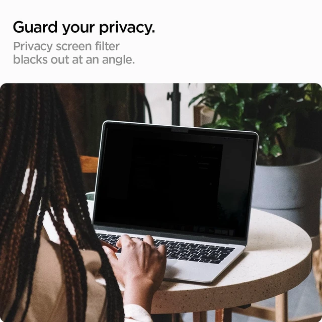 Alt view image 3 of 7 - SafeView Screen Protector for MacBook Air 15" M2-M5 (2022-2026) Privacy filter blocks side-angle views, anti-glare, easy install, magnetic attachment, precise cutouts and webcam clearance