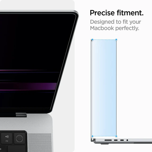 Alt view image 7 of 7 - SafeView Screen Protector for MacBook Pro 16" M1 Pro/Max-M5 Pro/Max Privacy filter blocks side-angle views, anti-glare, easy install, magnetic attachment, precise cutouts and webcam clearance