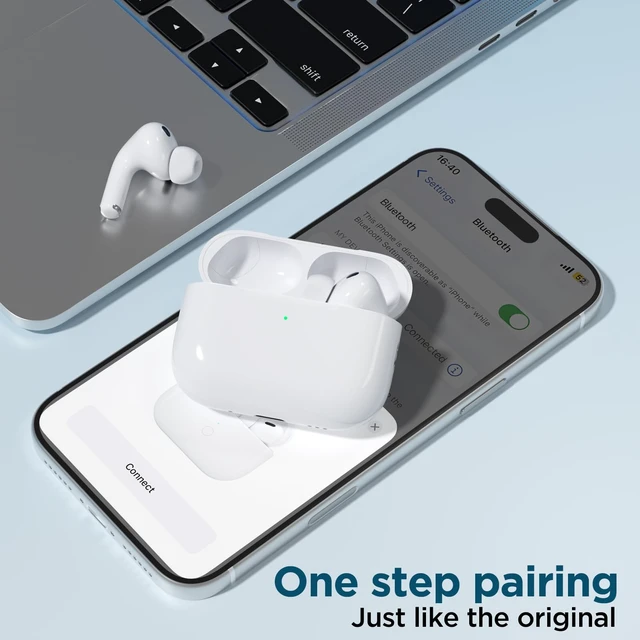 Alt view image 5 of 7 - Replacement Airpod Pro 3 Charging Case with Touch-Control, USB-C Port, 660mAh Battery, Replacement Case Only, No Earbuds