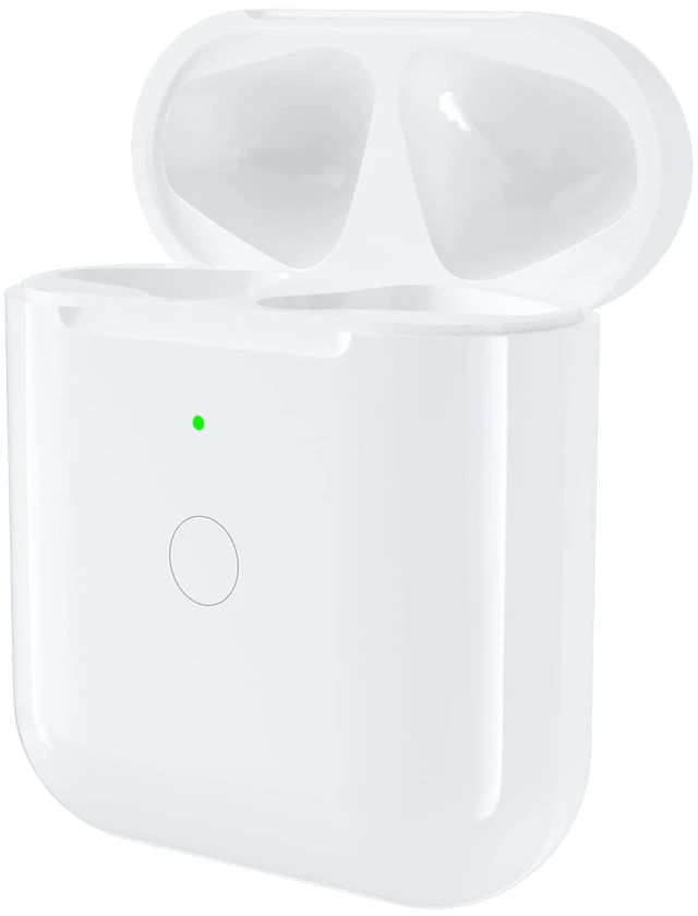 Main image of Wireless Airpod 1&2 Replacement Charging Case Lightning Port, Bluetooth Pairing Sync Button, No Earbuds