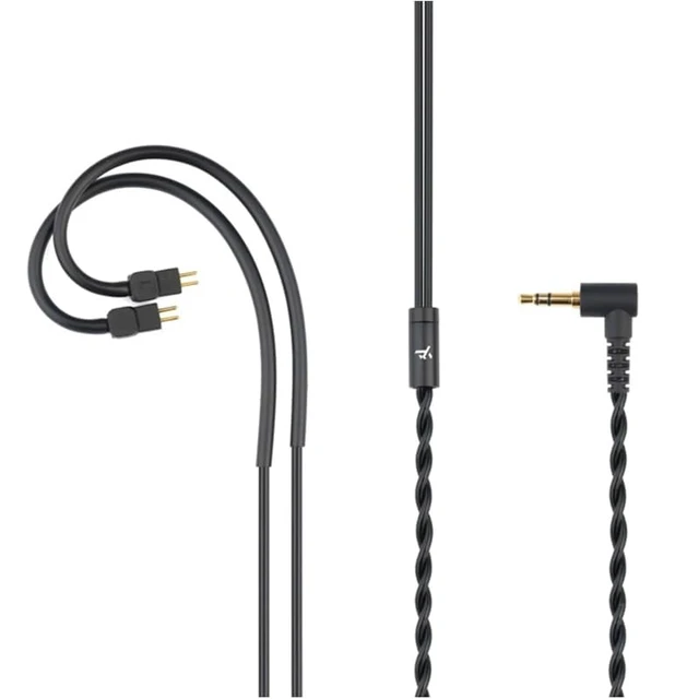Alt view image 5 of 7 - GATE Dynamic Driver In-Ear Headphone 3.5mm Interchangeable Headphone Cable (Black, No Mic)