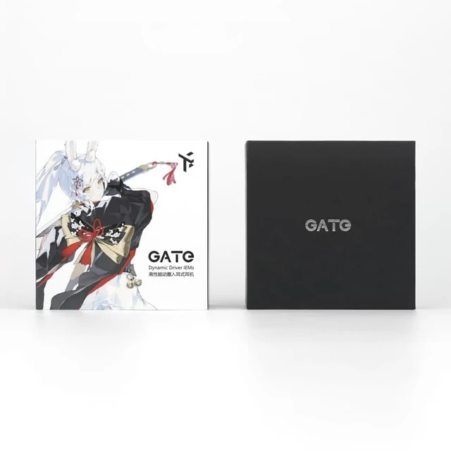 Alt view image 6 of 7 - GATE Dynamic Driver In-Ear Headphone 3.5mm Interchangeable Headphone Cable (Black, No Mic)
