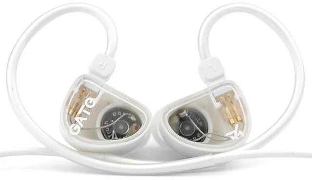 Main image of GATE Dynamic Driver In-Ear Headphone 3.5mm Interchangeable Cable (White, No Mic)