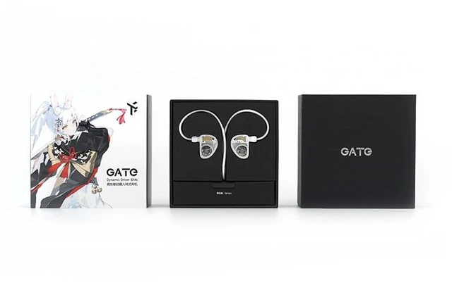 Alt view image 3 of 7 - GATE Dynamic Driver In-Ear Headphone 3.5mm Interchangeable Cable (White, No Mic)