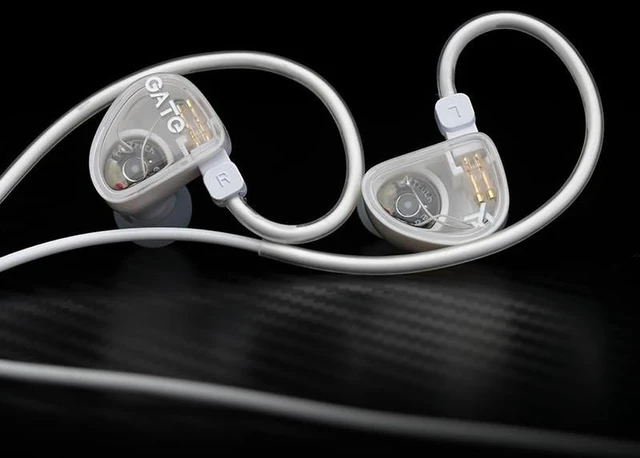 Alt view image 7 of 7 - GATE Dynamic Driver In-Ear Headphone 3.5mm Interchangeable Cable (White, No Mic)