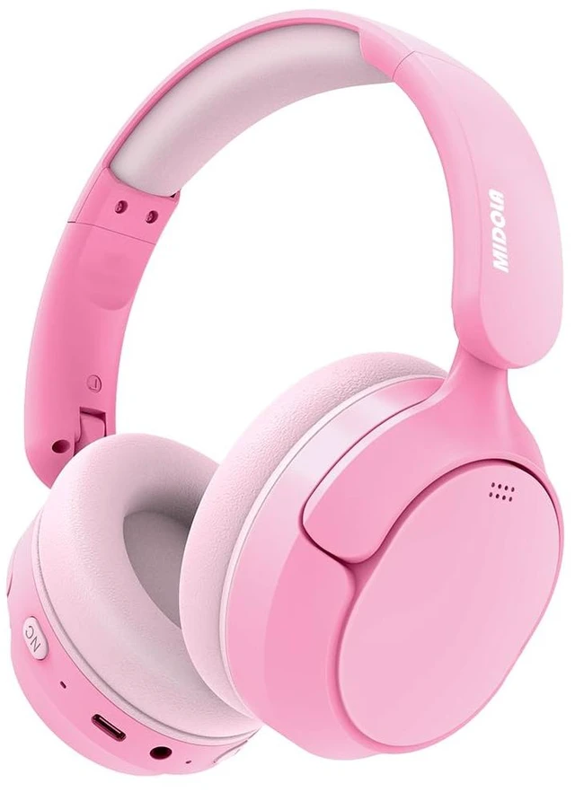 Main image of Kids Bluetooth Headphones Wireless Over-Ear,Active Noise Cancelling,Pink 68Hrs,Volume Limit 85/94dB,Built-in Mic,Adjustable Headband Foldable Lightweight for Toddler School Girls Boys,Stereo Sound