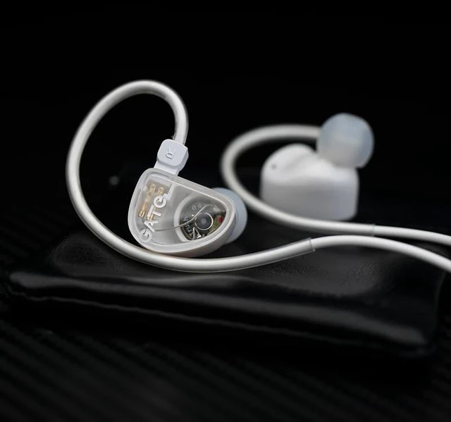 Alt view image 5 of 7 - GATE Dynamic Driver In-Ear Headphone 3.5mm Interchangeable Cable (White, No Mic)
