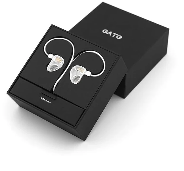 Alt view image 6 of 7 - GATE Dynamic Driver In-Ear Headphone 3.5mm Interchangeable Cable (White, No Mic)