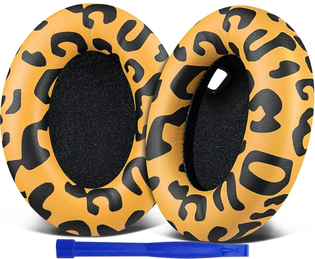Main image of Replacement Earpads for Sony WH-1000XM4 (WH1000XM4) Headphones, Ear Pads Cushions with Noise Isolation Foam, Added Thickness, Without Affecting Sensor - Tiger Stripes