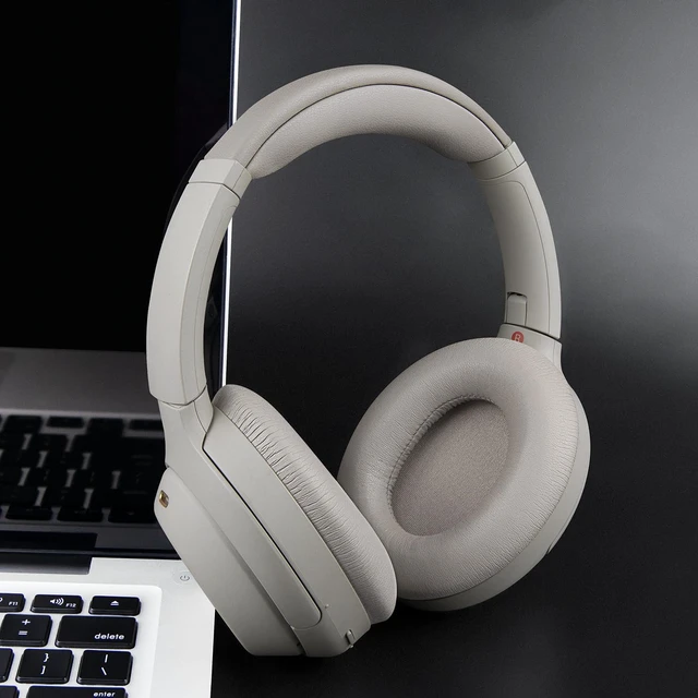 Alt view image 7 of 7 - Replacement Earpads for Sony WH-1000XM4 (WH1000XM4) Headphones, Ear Pads Cushions with Noise Isolation Foam, Added Thickness, Without Affecting Sensor - Grey