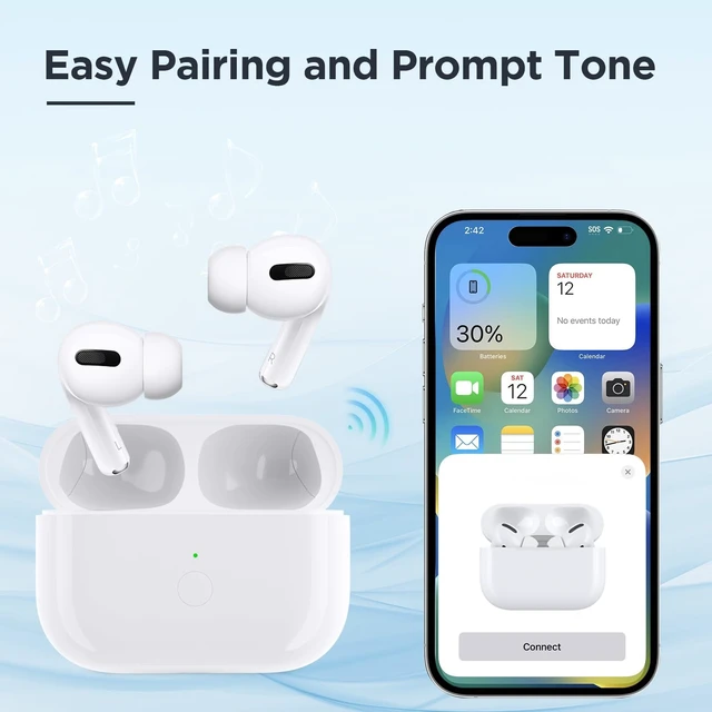 Alt view image 6 of 7 - Replacement Airpod pro Wireless Charging Case Charging Case Compatible for Air Pod pro 1st&2nd Generation, Airpod pro Charger Case Replacement