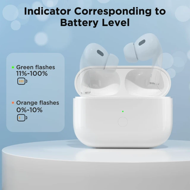 Alt view image 7 of 7 - Replacement Airpod pro Wireless Charging Case Charging Case Compatible for Air Pod pro 1st&2nd Generation, Airpod pro Charger Case Replacement