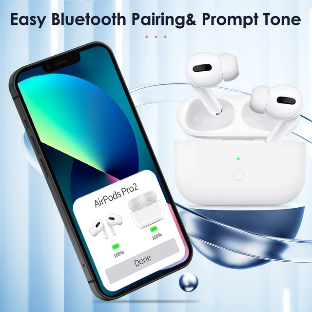 Alt view image 3 of 7 - Wireless Charging Case Compatible for AirPods Pro 1st & 2nd Gen with USB-C Charging, Type-C Charging Port for AirPods Pro Charging Case Replacement with Bluetooth Pairing Sync Button