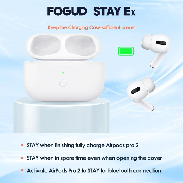 Alt view image 5 of 7 - Wireless Charging Case Compatible for AirPods Pro 1st & 2nd Gen with USB-C Charging, Type-C Charging Port for AirPods Pro Charging Case Replacement with Bluetooth Pairing Sync Button