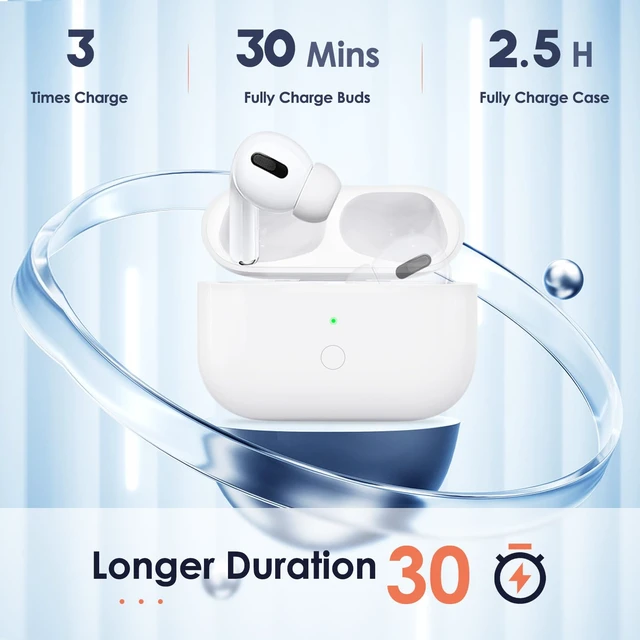 Alt view image 4 of 7 - Wireless Charging Case Compatible for AirPods Pro 1st & 2nd Gen with USB-C Charging, Type-C Charging Port for AirPods Pro Charging Case Replacement with Bluetooth Pairing Sync Button