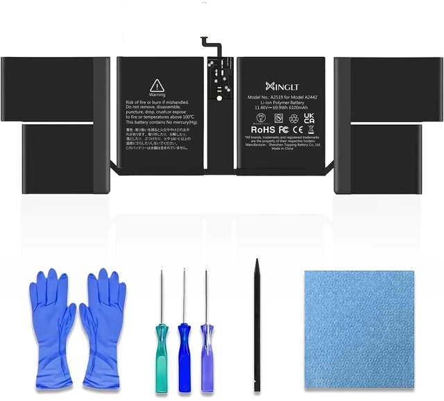 Main image of A2519 Battery Replacement for A2442 MacBook Pro 14 inch(2021) 2779 A2918 (2023) EMC 3650 8102