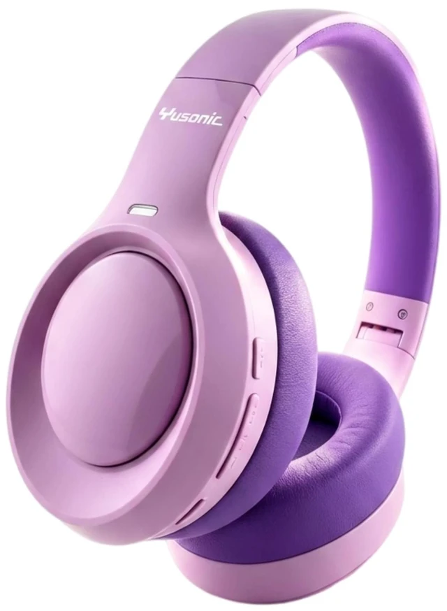Main image of Hybrid Active Noise Cancelling Headphones, 72H Play Time, Deep Bass Bluetooth 6.0, Over Ear ANC Headphones Wireless for Girls Ladies Travel/Airplane/Office (Purple)