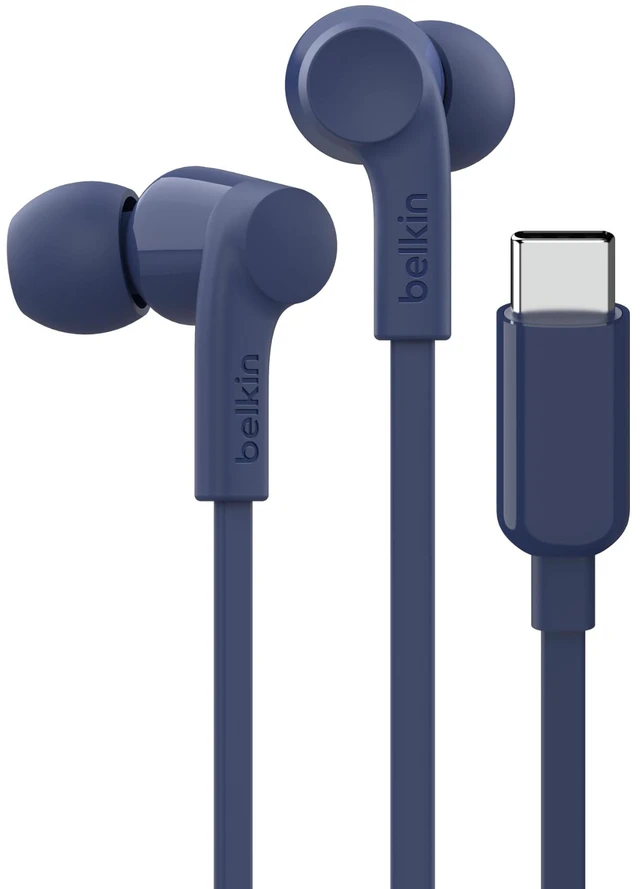 Main image of USB-C Wired Earbuds, Adjustable Volume Limiter, IPX5 In-ear headphones for kids and adults, 85-100dB safe sound, flat tangle-free cable, school, travel, USB-C devices