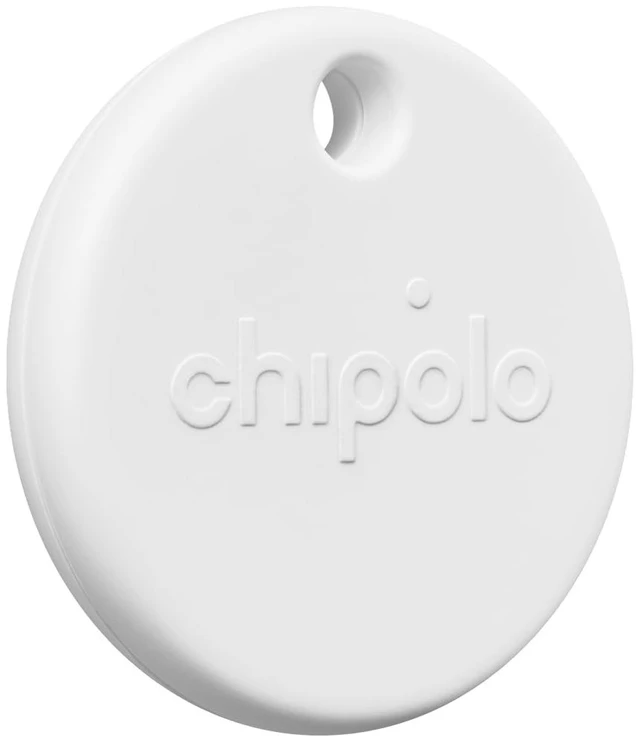 Main image of POP Tracker Tag - Colorful, Compatible, Loud Bluetooth Tracker With Call Your Phone & Out of Range Alert, Works with Apple Find My or Find Hub on Android (White)