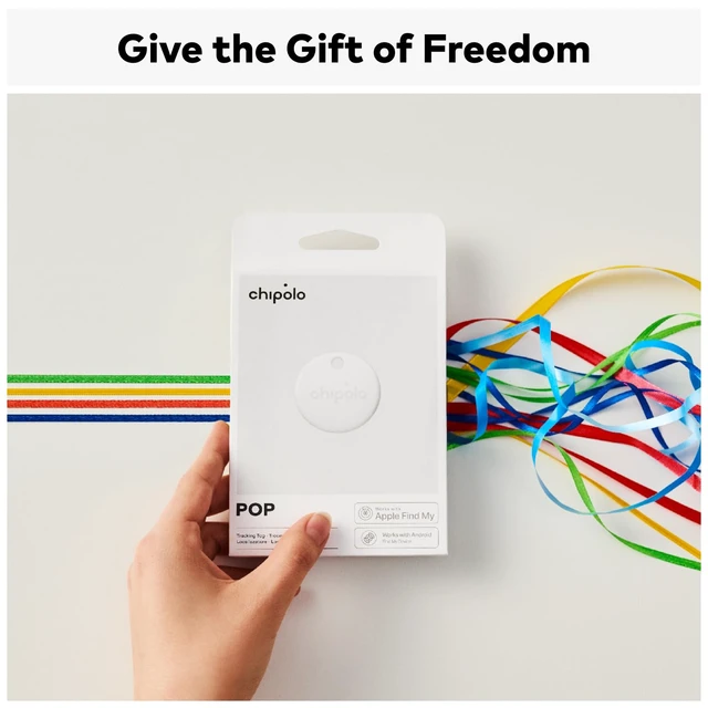 Alt view image 4 of 7 - POP Tracker Tag - Colorful, Compatible, Loud Bluetooth Tracker With Call Your Phone & Out of Range Alert, Works with Apple Find My or Find Hub on Android (White)
