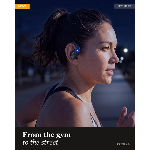 Alt view image 2 of 7 - X3-Pro Earbuds Wireless Bluetooth, Earhook IPX5 11H Powerbank Bluetooth Running Headphones, gaming mode 60ms, wireless charging case, secure earhook, ENC mics, BT 5.4, 9g ultra-light