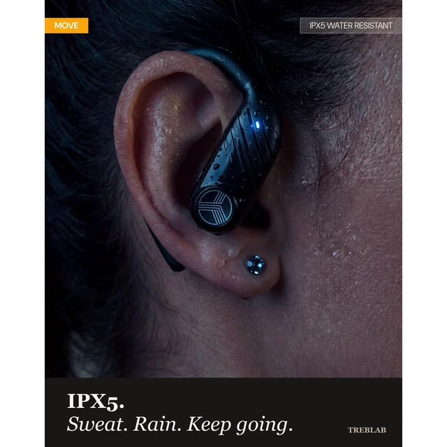 Alt view image 3 of 7 - X3-Pro Earbuds Wireless Bluetooth, Earhook IPX5 11H Powerbank Bluetooth Running Headphones, gaming mode 60ms, wireless charging case, secure earhook, ENC mics, BT 5.4, 9g ultra-light