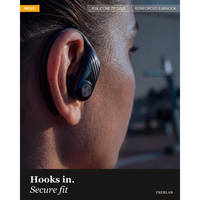 Alt view image 5 of 7 - X3-Pro Earbuds Wireless Bluetooth, Earhook IPX5 11H Powerbank Bluetooth Running Headphones, gaming mode 60ms, wireless charging case, secure earhook, ENC mics, BT 5.4, 9g ultra-light