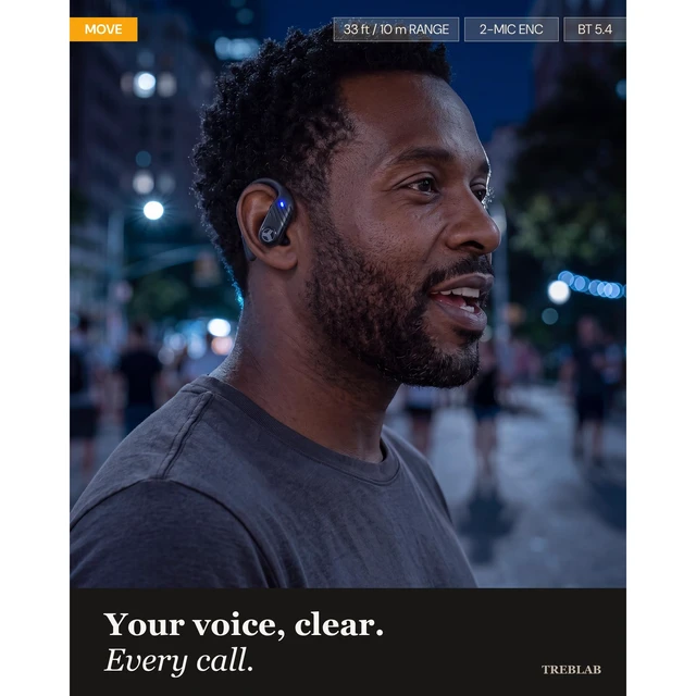 Alt view image 7 of 7 - X3-Pro Earbuds Wireless Bluetooth, Earhook IPX5 11H Powerbank Bluetooth Running Headphones, gaming mode 60ms, wireless charging case, secure earhook, ENC mics, BT 5.4, 9g ultra-light