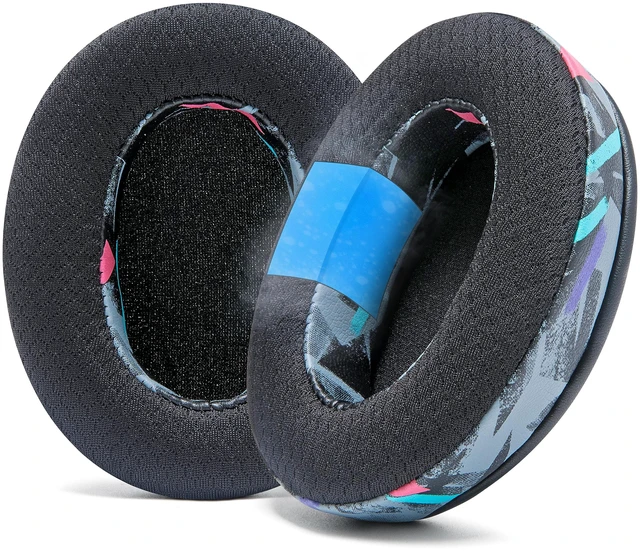 Main image of Freeze Crusher - Cooling Gel Earpads for Skullcandy Crusher & Hesh 3 Made by Wicked Cushions Also fits Crusher ANC 2, Crusher 720 & 1080 Soft Memory Foam, Cooler for Longer 90's Black