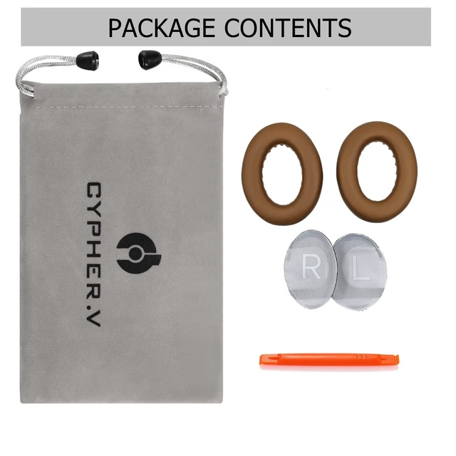 Alt view image 4 of 5 - Replacement Ear Pads Cushions, Earpads Cover for Bose 700 Noise-Cancelling NC700 Over Ear Headphones (Beige)
