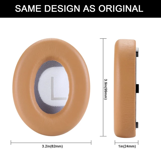 Alt view image 2 of 5 - Replacement Ear Pads Cushions, Earpads Cover for Bose 700 Noise-Cancelling NC700 Over Ear Headphones (Beige)