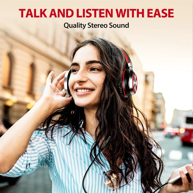 Alt view image 3 of 7 - USB C Headphones Wired with Mic & Volume Control, Noise Isolating Over-Ear Headphones, Tangle-Free Plaiting Line, Foldable Headphone for School/Travel/iPad,Tablet,iPhone 17/16/15
